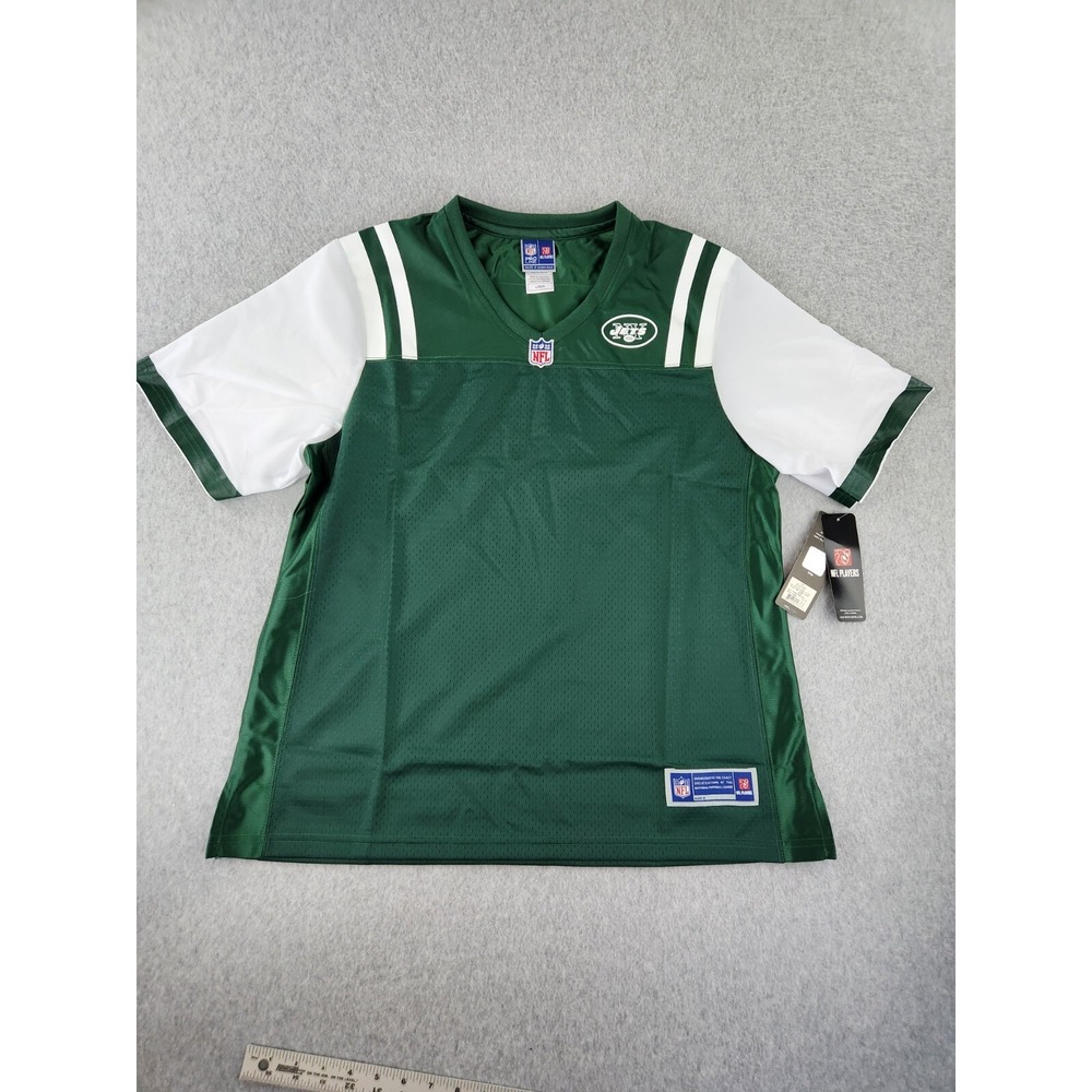 NFL Pro Line New York Jets‎ Football NY Blank Jersey Women's Size LARGE NEW